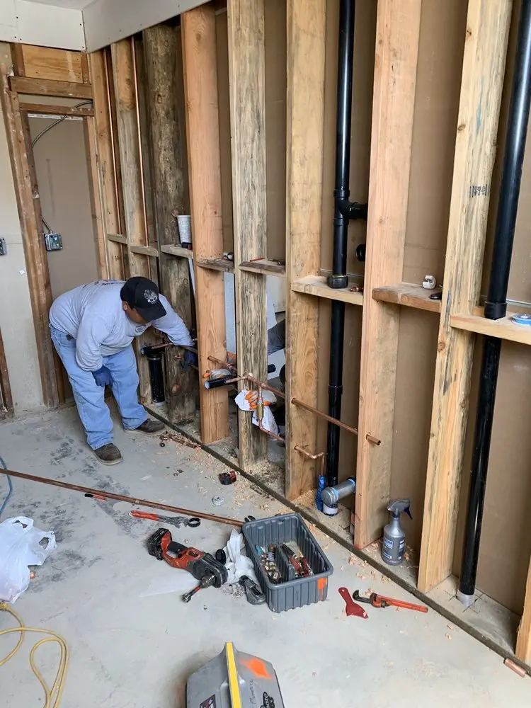 Commercial rough-in plumbing for Water Heater Replacement in Worthville